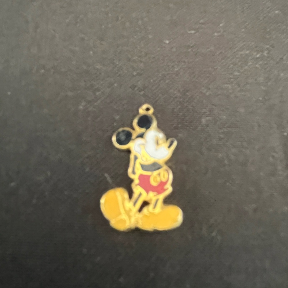 Vintage Mickey Mouse Enamel Pendant